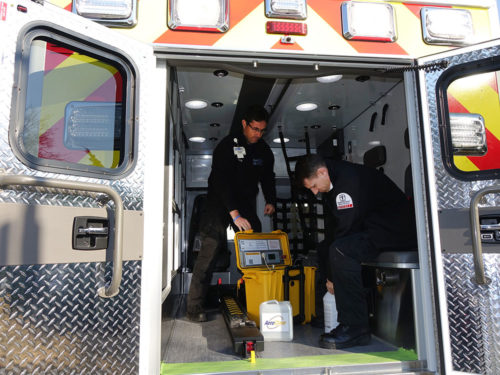 Hamilton EMS Using Innovative Device to Disinfect Vehicles, Equipment