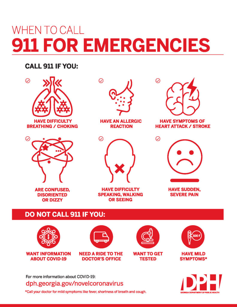 When to call 911 for emergencies