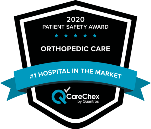 Hamilton Medical Center Hospital Market #1 Orthopedic Patient Safety Award