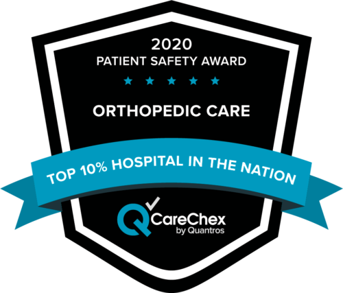 Hamilton Medical Center Hospital Market #1 Orthopedic Top 10 Hospital in the Nation award