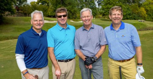 Brad Townsend, Doug Enck, Bob Chandler and Pete Sigmon enjoying the 2019 Golf Invitational. For more information, call 706-272-6128 or visit HamiltonHealth.com/golfinvitational.