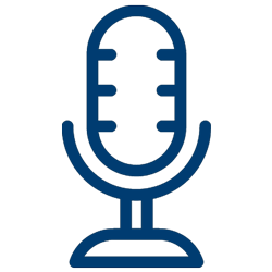 microphone icon for podcast