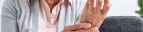 arthritis in elderly woman's hand - Hamilton rhuematology