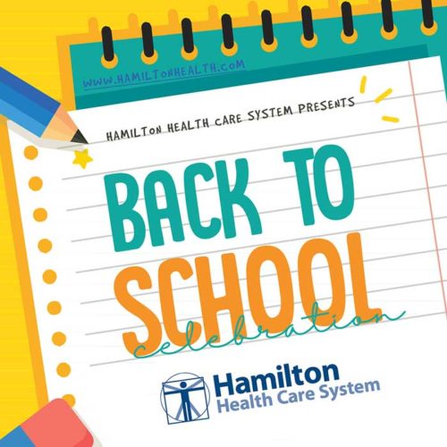 Back to school supplies at Hamilton Physician Group