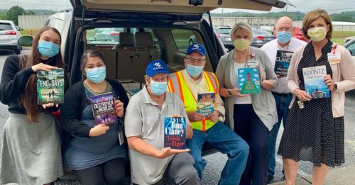 Book donation for patients and guests at Hamilton Medical Center
