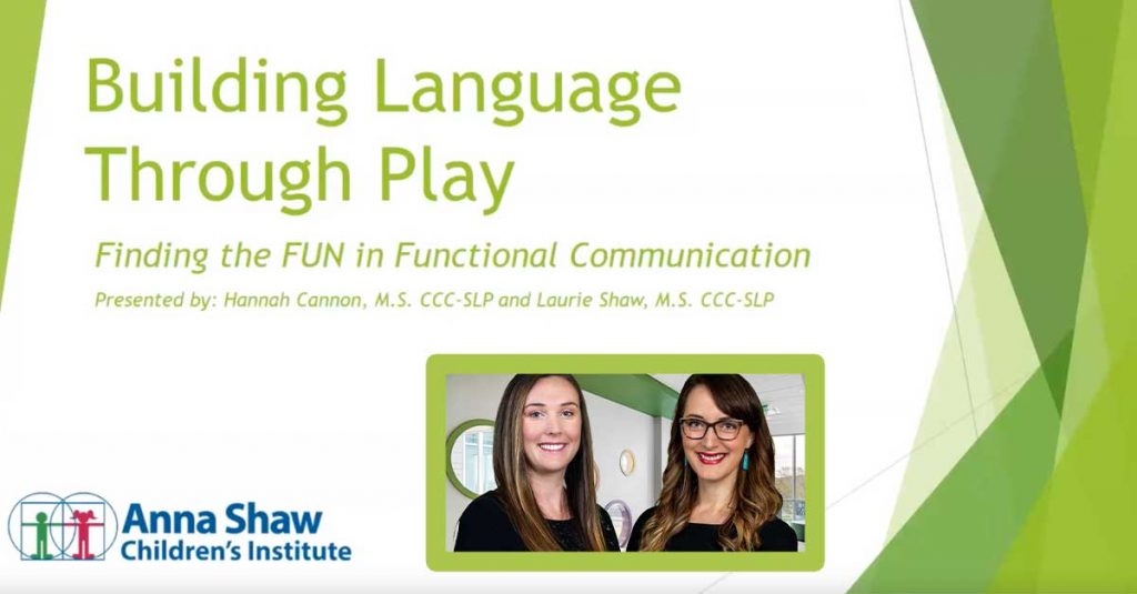 Building Language Through Play
