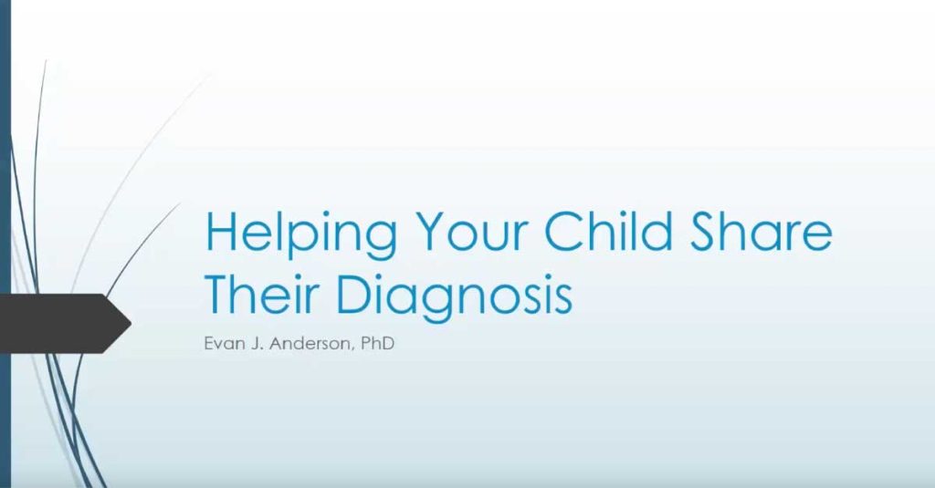 Helping Your Child Share Their Diagnosis